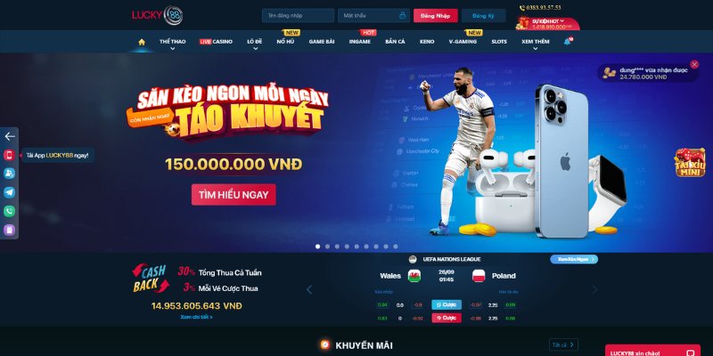 Nhà Cái LUCKY88 – Địa Chỉ Giải Trí Đẳng Cấp Cho Mọi Cược Thủ 1 Một số đặc điểm nổi bật làm nên tên tuổi của nhà cái LUCKY88