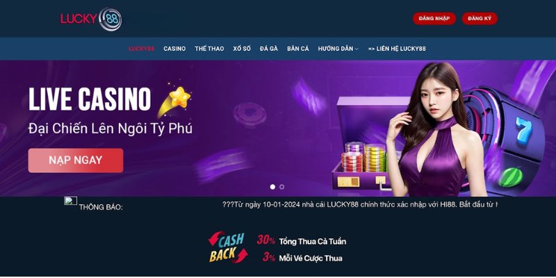 Nhà Cái LUCKY88 – Địa Chỉ Giải Trí Đẳng Cấp Cho Mọi Cược Thủ 2 Casino trực tuyến đẳng cấp, sang trọng cho trải nghiệm đáng nhớ